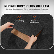 Carpet Tiles Peel and Stick, 24" x 24" Squares Self Adhesive Carpet Floor Tile, Soft Padded Carpet Tiles, V952-ZZFKDT2424YCT8PQDV0