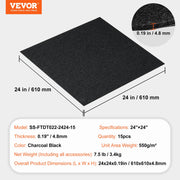 Carpet Tiles Peel and Stick, 24" x 24" Squares Self Adhesive Carpet Floor Tile, Soft Padded Carpet Tiles, V952-ZZFKDT2424YCT8PQDV0