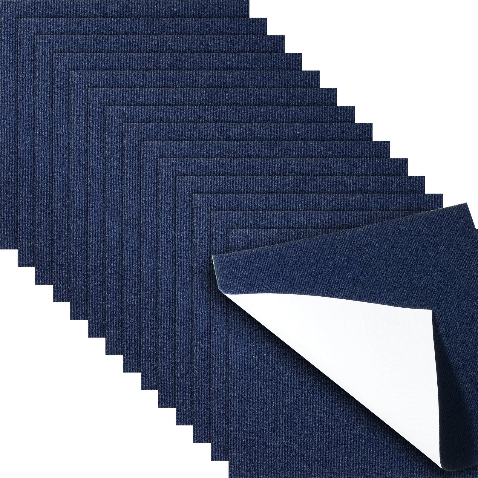 Carpet Tiles Peel and Stick, Squares Self Adhesive Carpet Floor Tile, Soft Padded Carpet Tiles, Easy Install V952-ZZFKDT2424YCU83VVV0