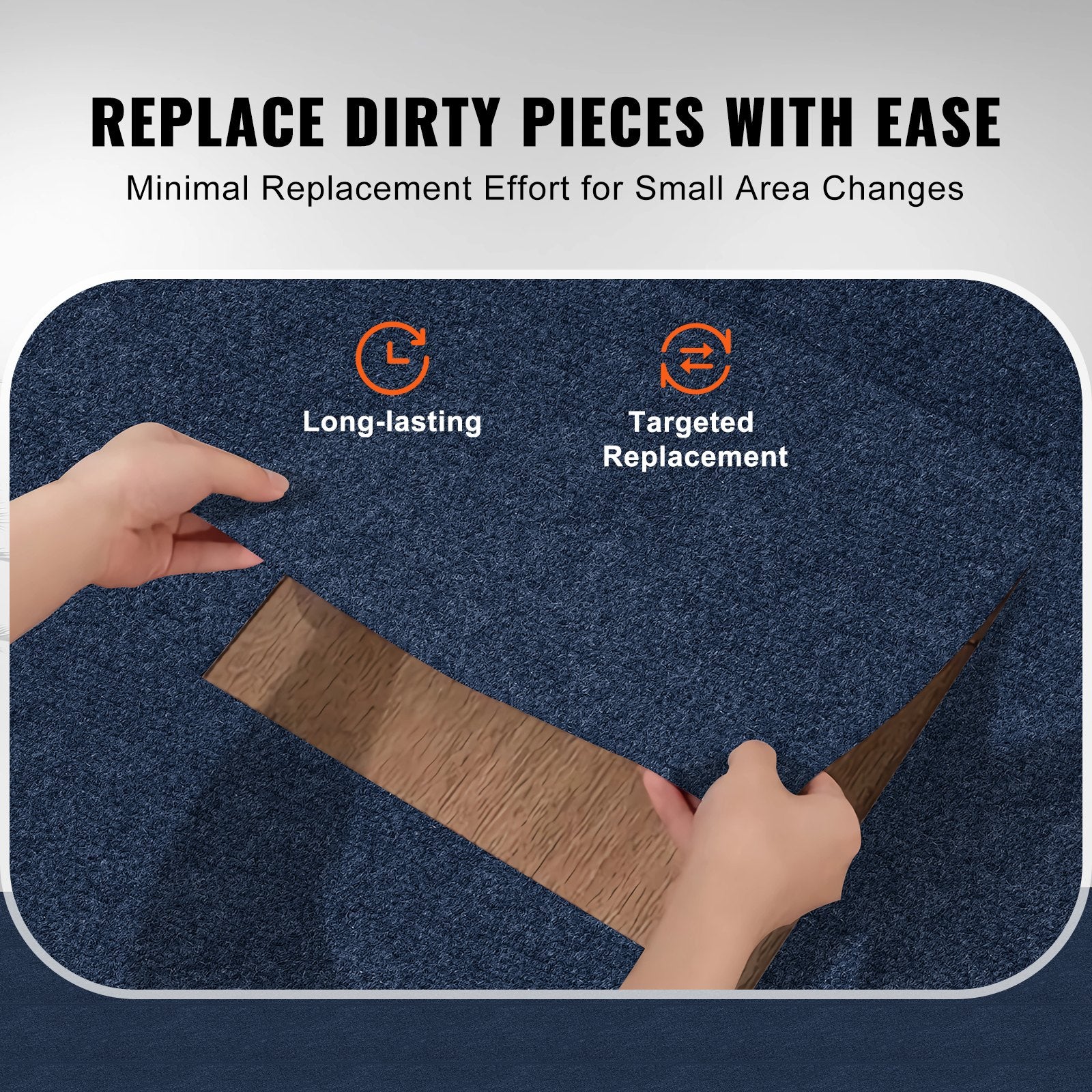 Carpet Tiles Peel and Stick, Squares Self Adhesive Carpet Floor Tile, Soft Padded Carpet Tiles, Easy Install V952-ZZFKDT2424YCU83VVV0