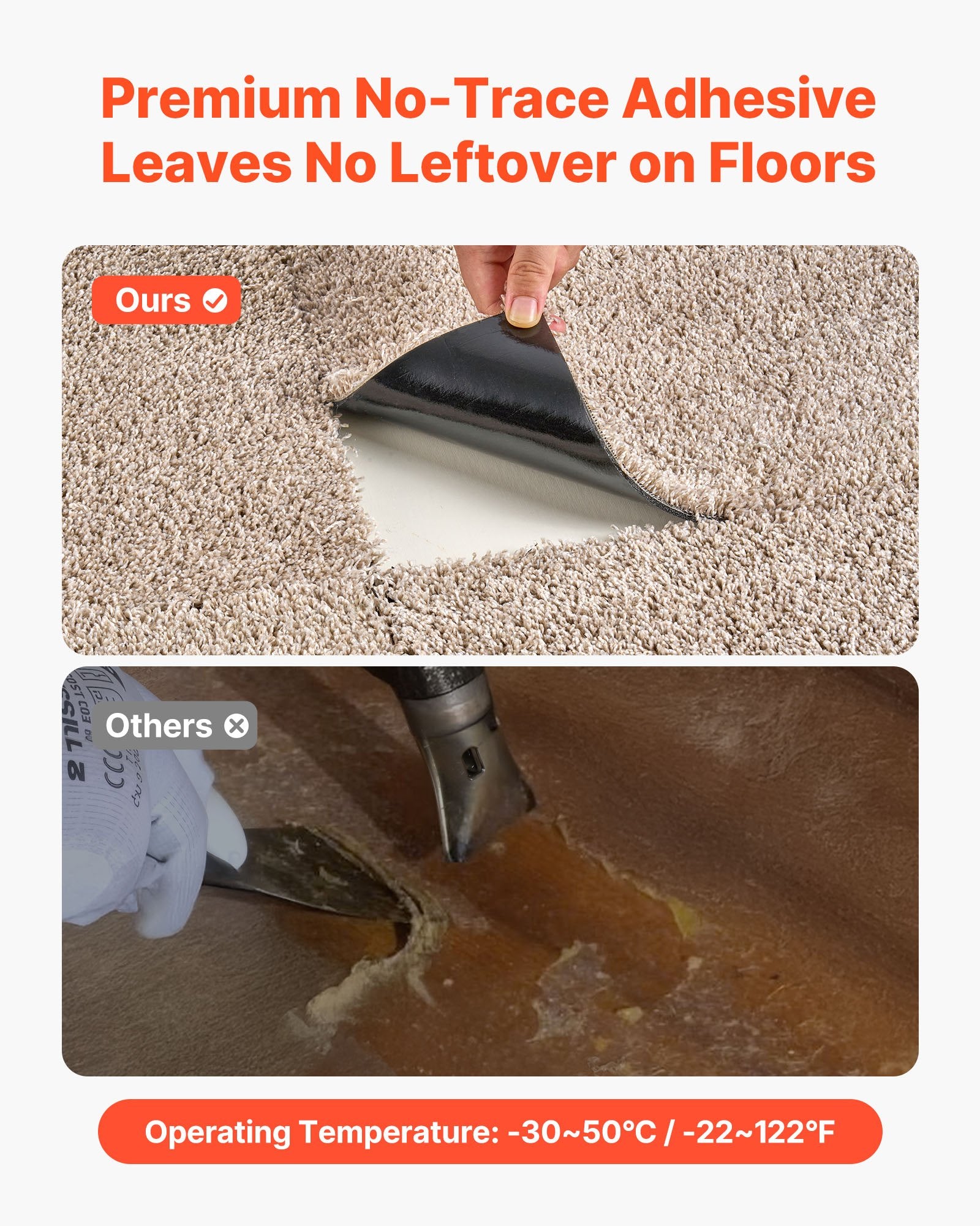 Carpet Tiles 457x457 mm, 10 Pack Carpet Square Rug Detachable & Damage-free, Self Adhesive Home Floor Soft V952-ZZFKDTX1818I3EISJ001V0