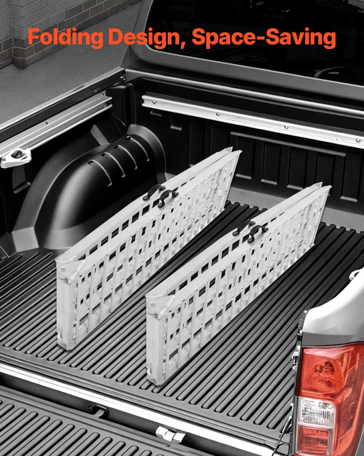 Aluminum Ramps, 2000 lbs, 2Pcs Heavy-duty Ramps with Wider Ramp Surface, Universal Stable Loading Ramp with V952-ZZGPDLZ2000LOI7OBV0
