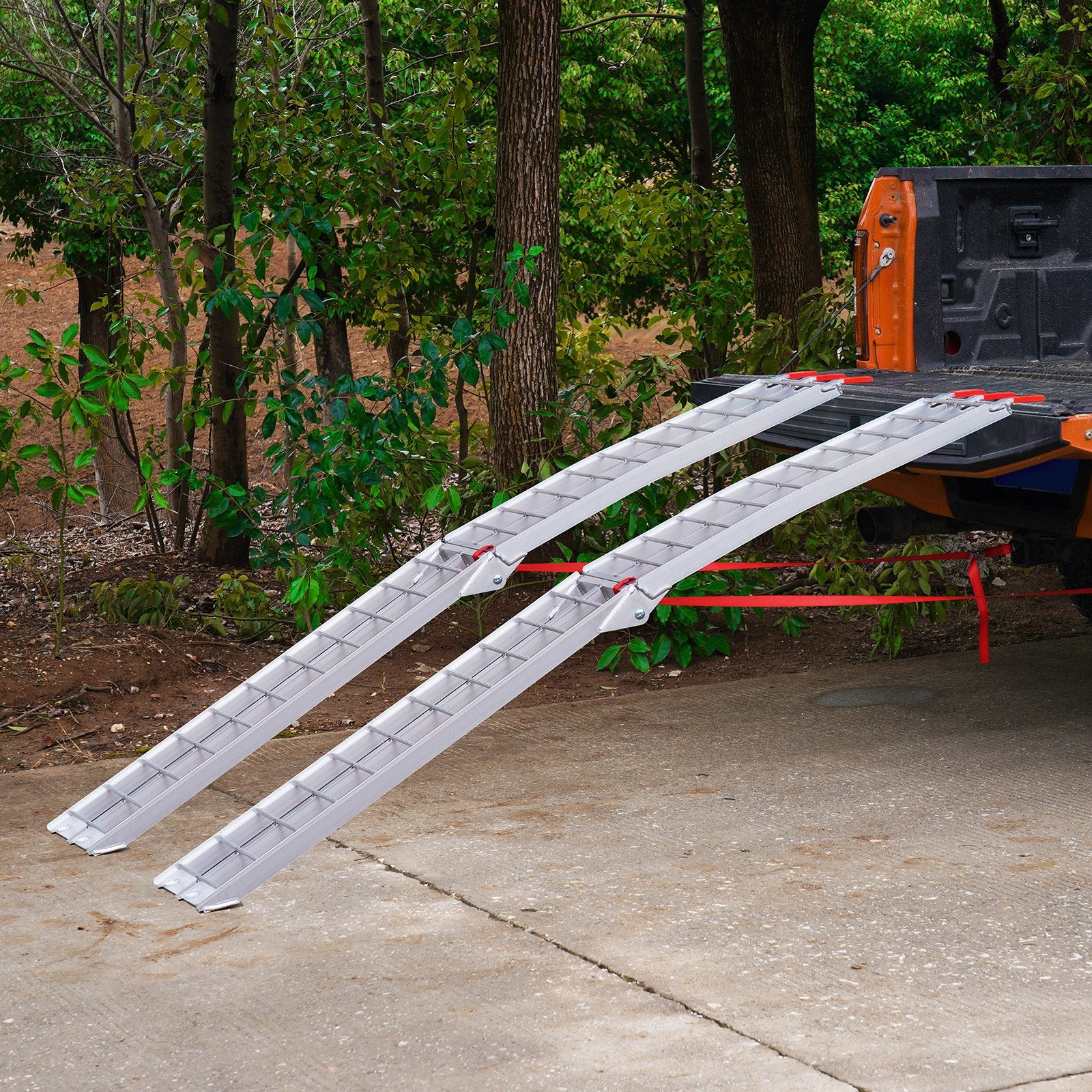 Aluminum Ramp 1500 LBS Foldable Loading Ramps for Pickup Trucks Bed 2 PCS V952-ZZGXPDBL15002MPCQV0