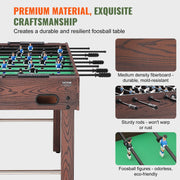 Foosball Table, 48 inch Standard Size Foosball Table, Indoor Full Size Foosball Table for Home, Family, and V952-ZZKZQZ48YCBB86HRRV0