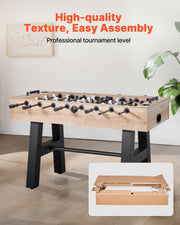 140 cm Foosball Soccer Game Table Standard Size Foosball Table for Home V952-ZZKZQZ55CJHBA29YJ001V0
