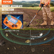 Metal Detector for Adults & Kids, 8", Professional Adjustable Higher Accuracy Gold Detector, IP68 Waterproof V952-ZZSJSTCQY82109C07V0