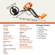 Metal Detector for Adults & Kids, 8", Professional Adjustable Higher Accuracy Gold Detector, IP68 Waterproof V952-ZZSJSTCQY82109C07V0