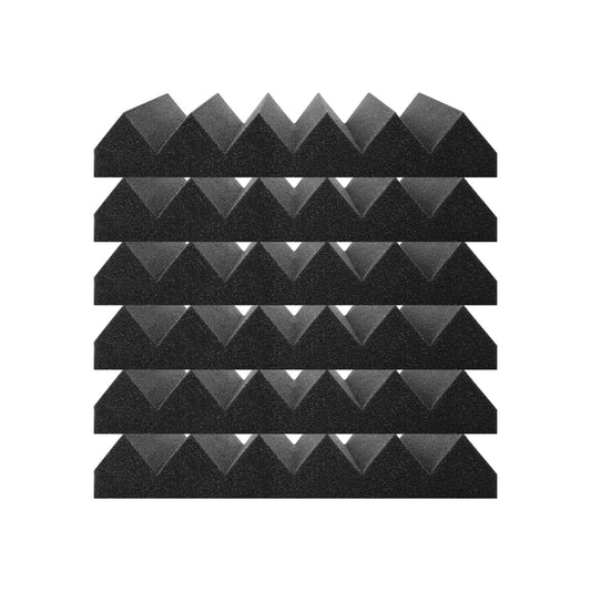 Acoustic Foam Panels 24 Pack 12 x 12 x 2 in Adhesive for Wall Ceiling V952-ZZSPMBHSL12W4C53ZV0
