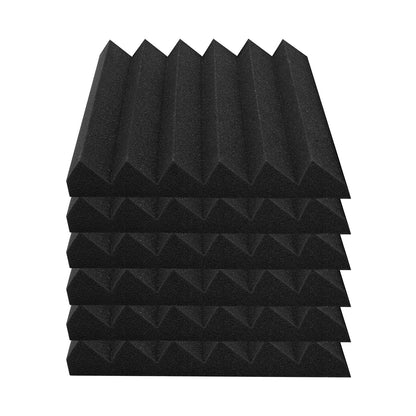 Acoustic Foam Panels 24 Pack 12 x 12 x 2 in Adhesive for Wall Ceiling V952-ZZSPMBHSL12W4C53ZV0