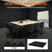 Acoustic Foam Panels 48 Pack 12 x 12 x 1 in Adhesive for Wall Ceiling V952-ZZSPMBHSL12W5Y37FV0