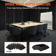 Acoustic Foam Panels 4 Pack 16.5 x 6.3 x 12 in Adhesive for Wall Ceiling V952-ZZSPMBHSL165BV9YJV0