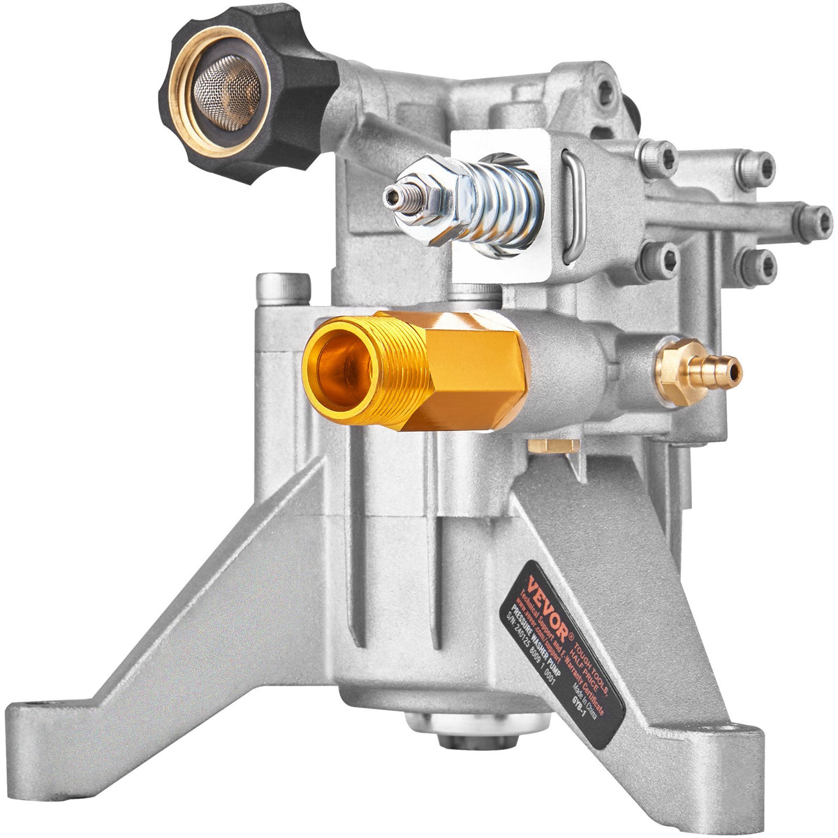 Pressure Washer Pump, 22 mm Shaft Vertical, 3400 PSI, 2.5 GPM, Replacement Power Washer Pumps Kit, Parts V952-ZZXPBZZ78INCHDXGMV0