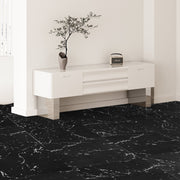 Self Adhesive Vinyl Floor Tiles 12 x 12 inch, 50 Tiles 1.5mm Thick Peel & Stick, Black Marble Texture DIY V952-ZZYXJDDHDLS5QZJSXV0