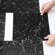 Self Adhesive Vinyl Floor Tiles 12 x 12 inch, 50 Tiles 1.5mm Thick Peel & Stick, Black Marble Texture DIY V952-ZZYXJDDHDLS5QZJSXV0