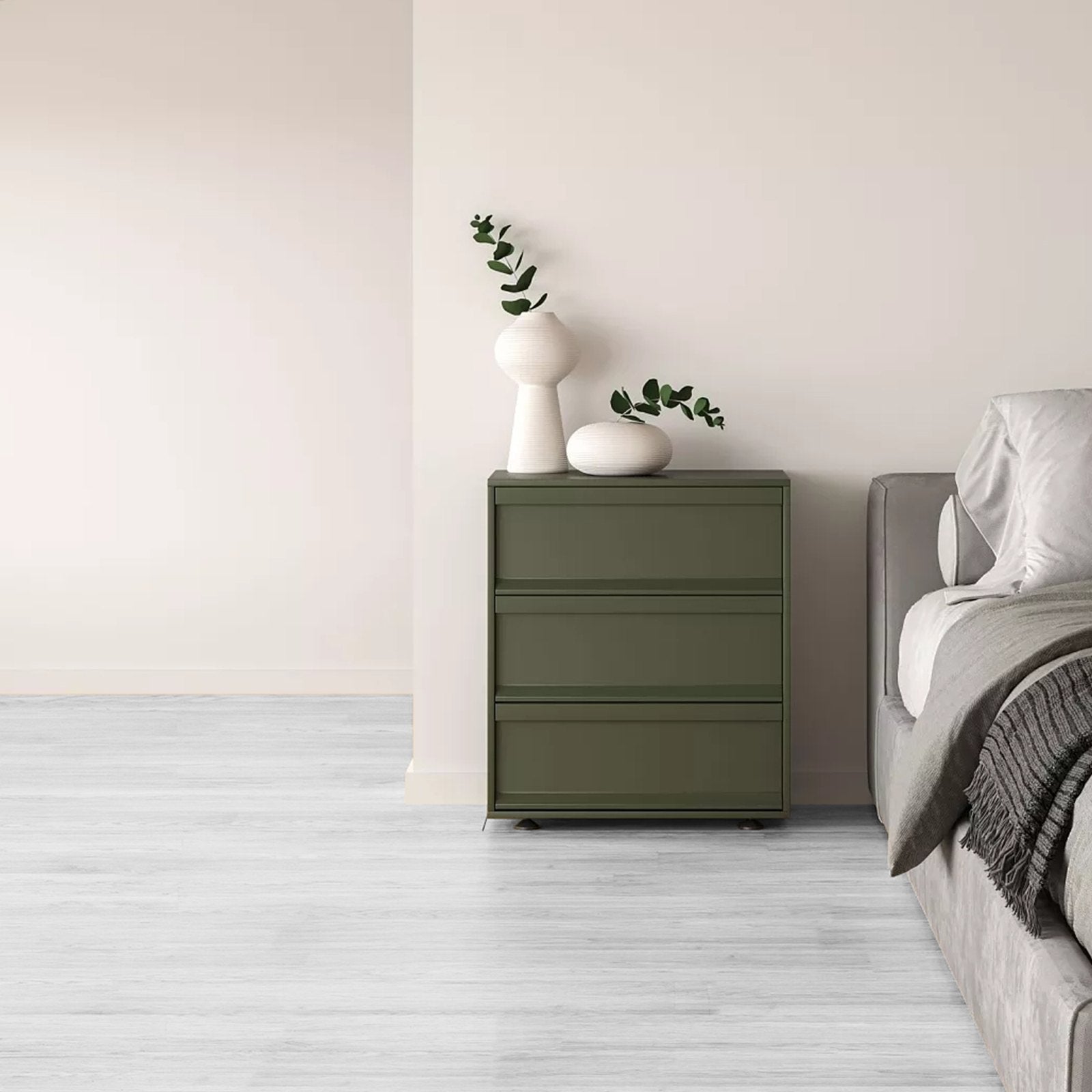 Self Adhesive Vinyl Floor Tiles 36 x 6 inch, 36 Tiles 2.5mm Thick Peel & Stick, Light Gray Wood Grain DIY V952-ZZYXJDDQHMW3V79TYV0