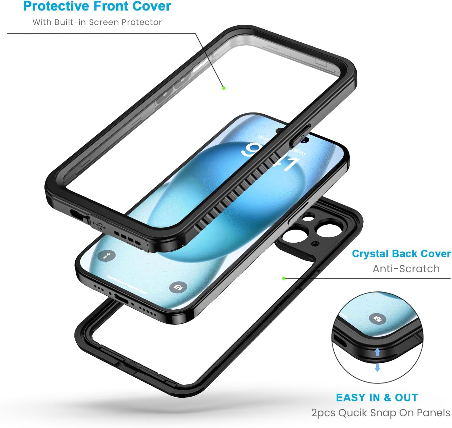 iPhone 15 Waterproof Shockproof Case V957-AM0049K