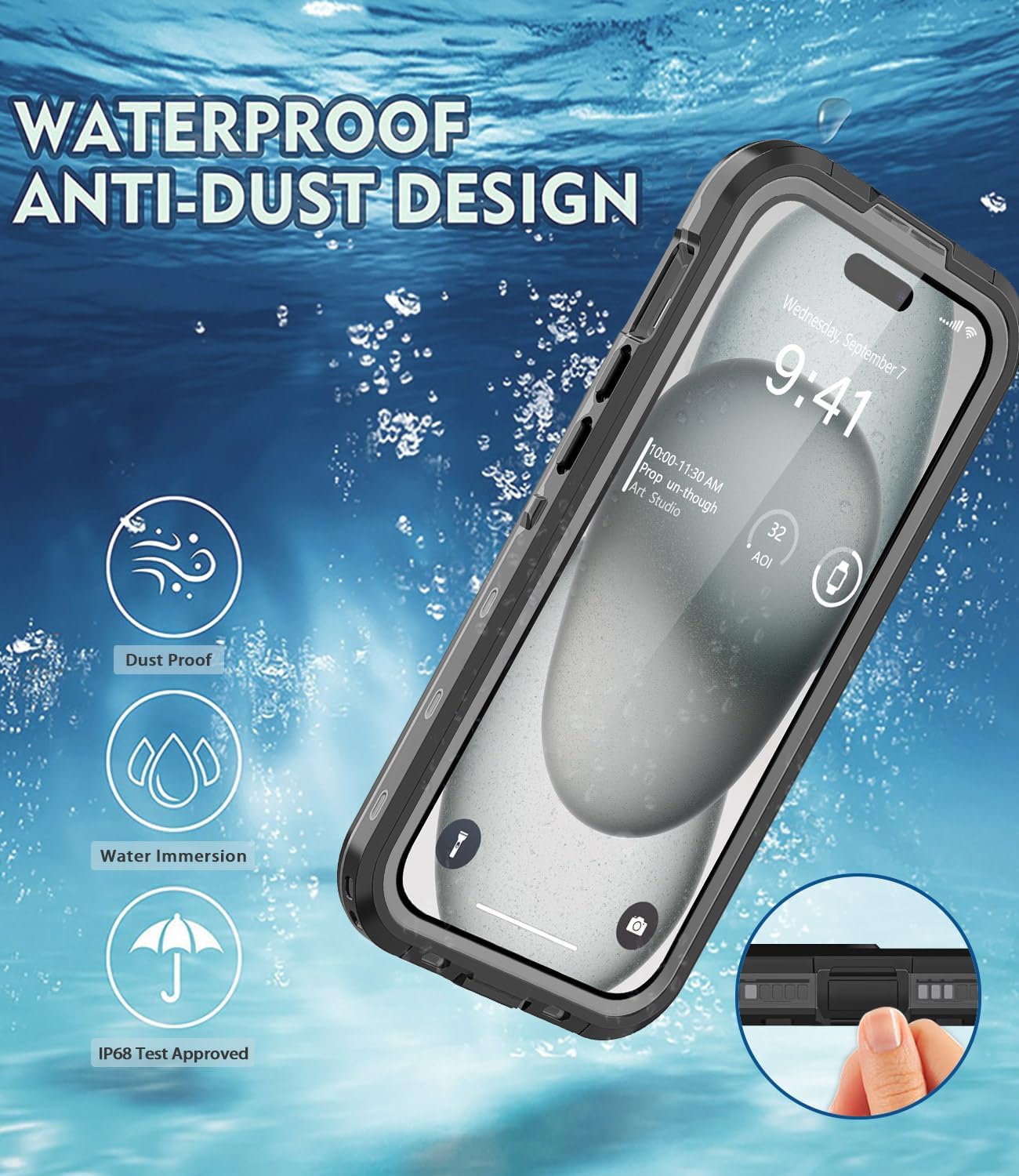 iPhone 15 Plus Waterproof Case V957-AM0051K