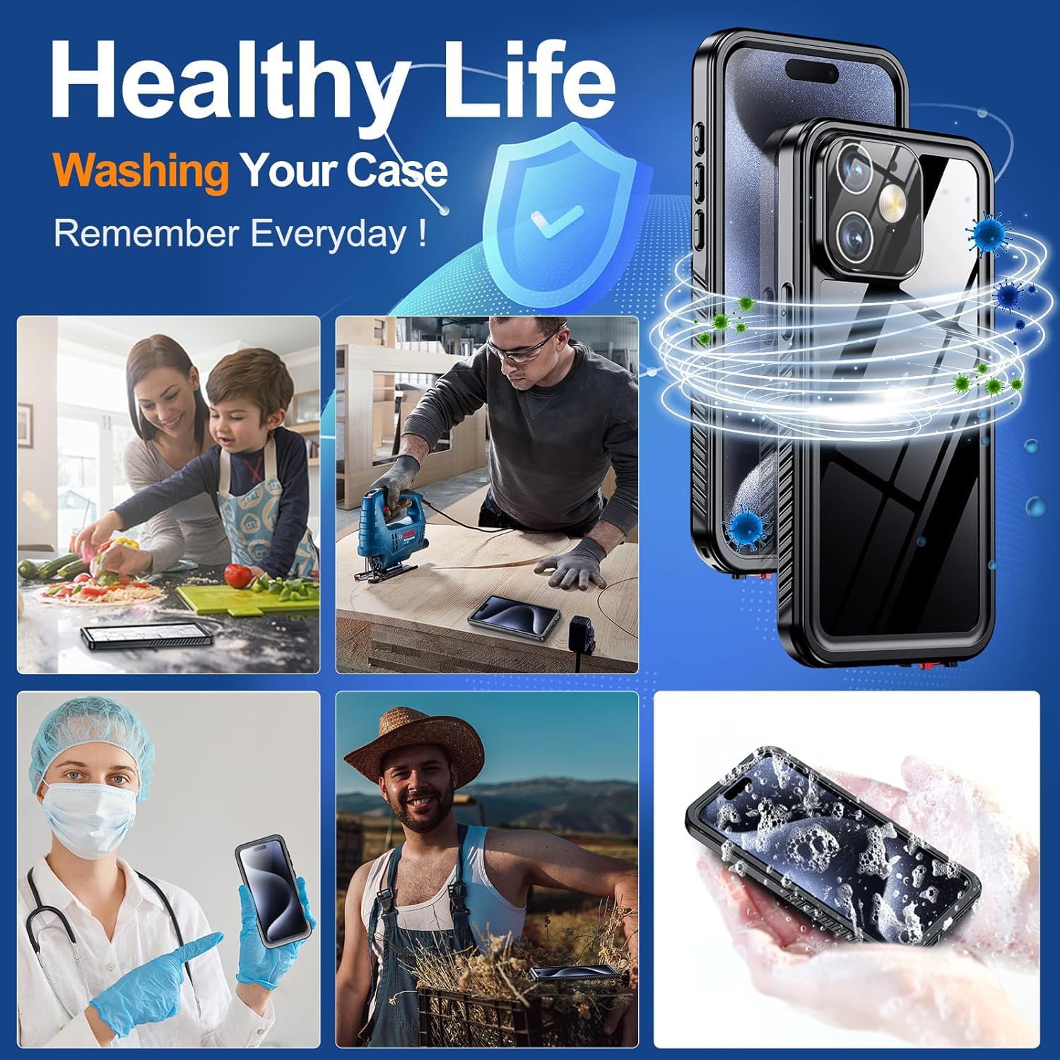 iPhone 12 Mini Waterproof Shockproof Case V957-AM0054K