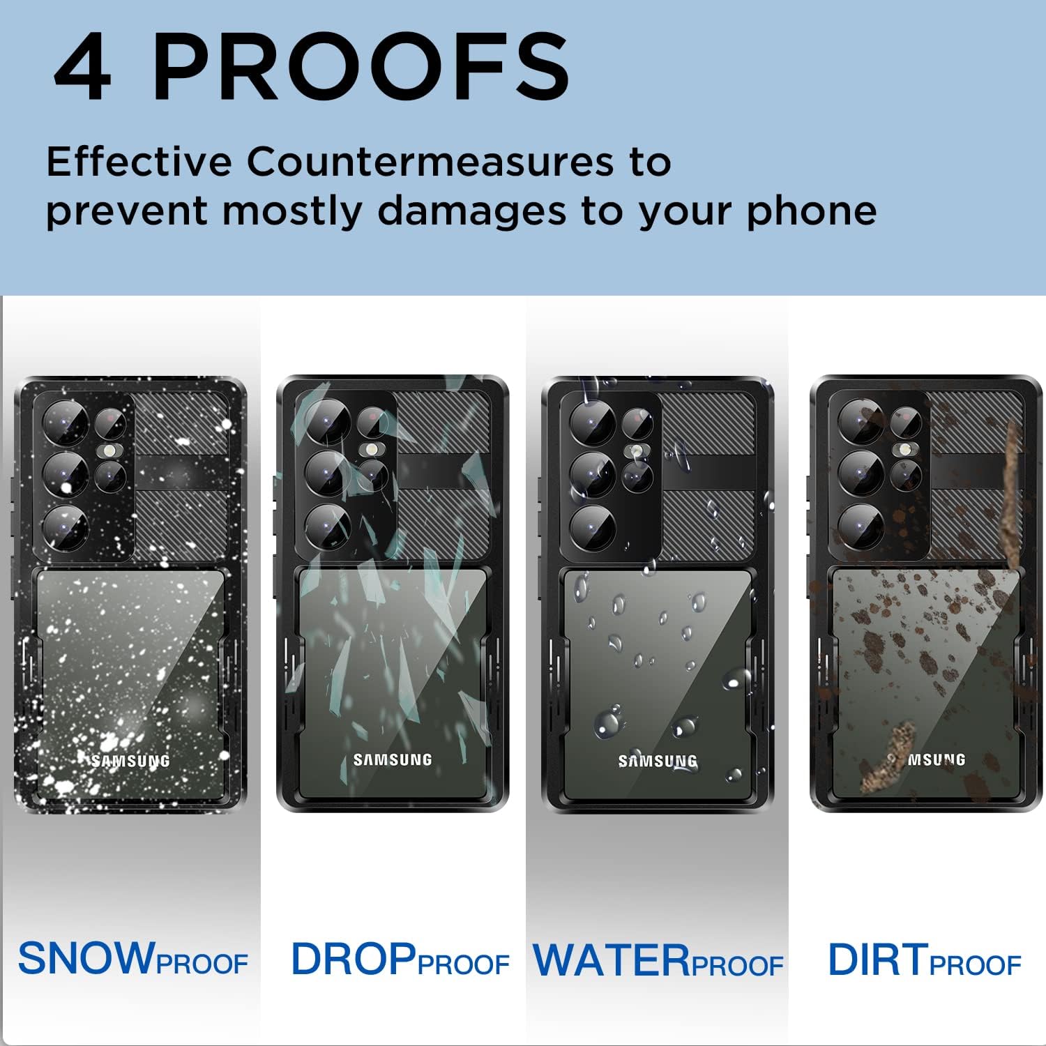 Samsung Galaxy S23 Ultra Case Waterproof V957-AZM39671007K