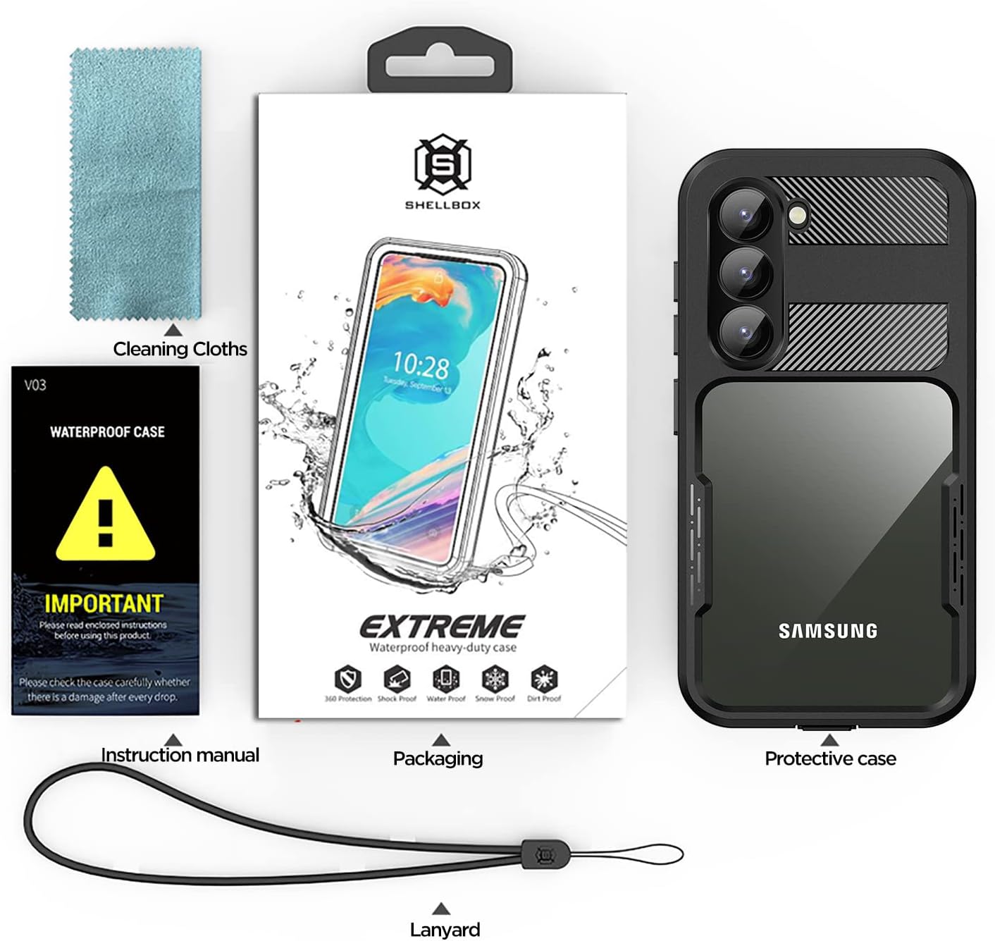 Samsung Galaxy S23 Waterproof Case V957-AZM39671009K