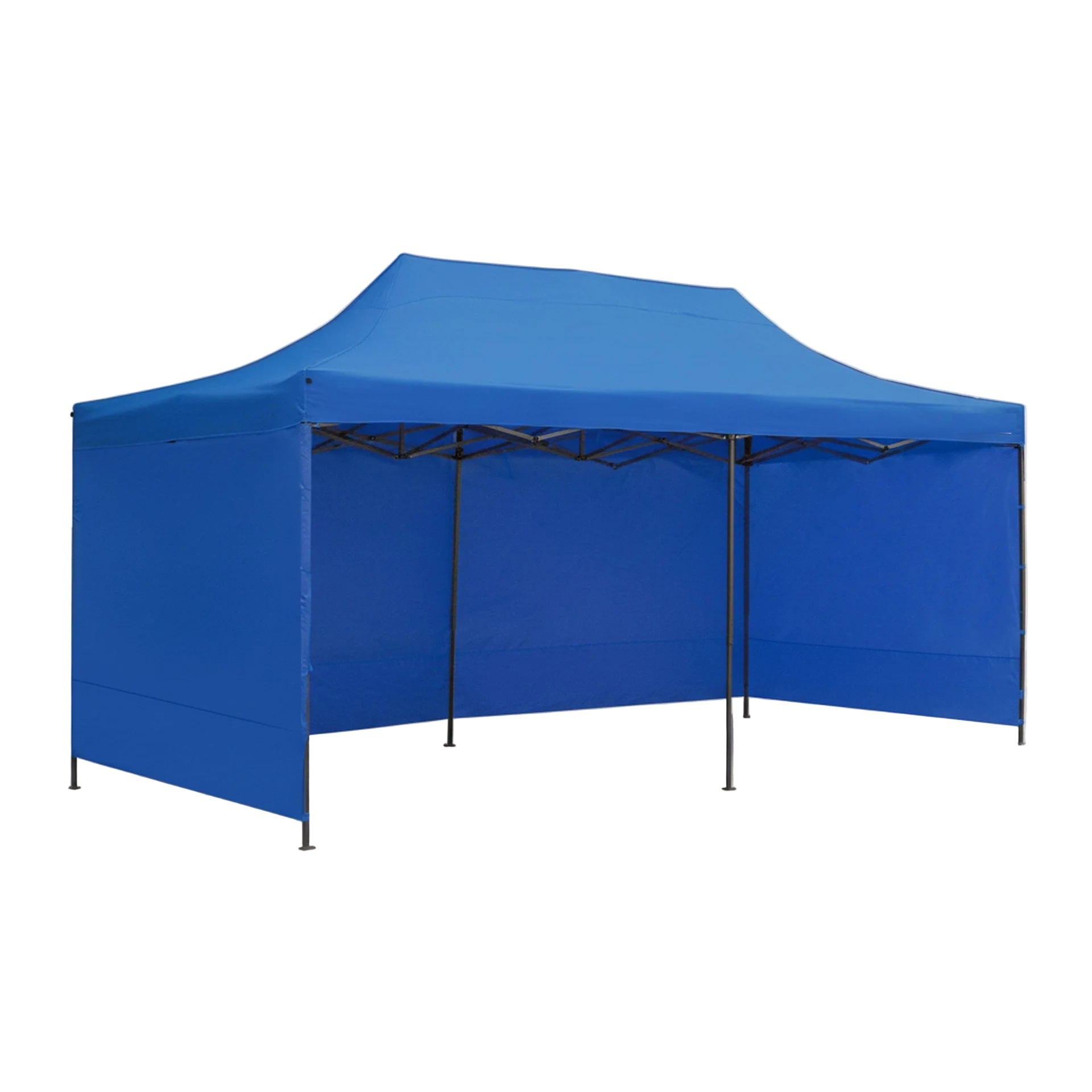 Portable Water-Resistant Gazebo 3x6 M - Blue / With Sidewalls V957-MS-5182-POR-BLU