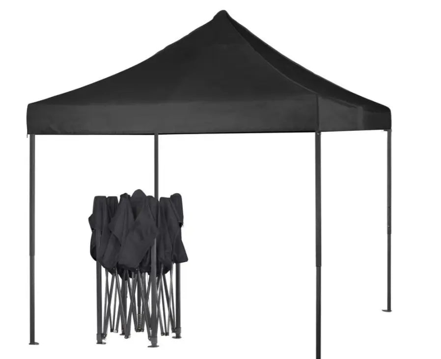 Portable Water-Resistant Gazebo 3x3 M - Black / Without Sidewalls V957-MS-5492-POR-BLA