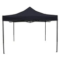 Portable Water-Resistant Gazebo 3x3 M - Black / Without Sidewalls V957-MS-5492-POR-BLA