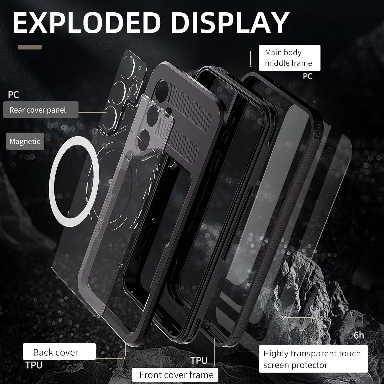 Samsung Galaxy S25 Plus Case Waterproof V957-SBSMWPS25P