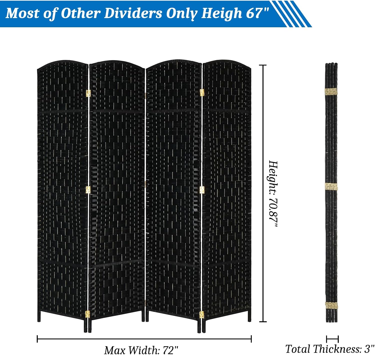 Folding Room Divider Screen - Stylish Home Partition V957-SDFOROSN1930S