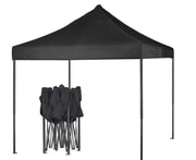 Portable Water-Resistant Gazebo 2x2 M - Black / With Sidewalls V957-SDGABLWIWIGASN3528S