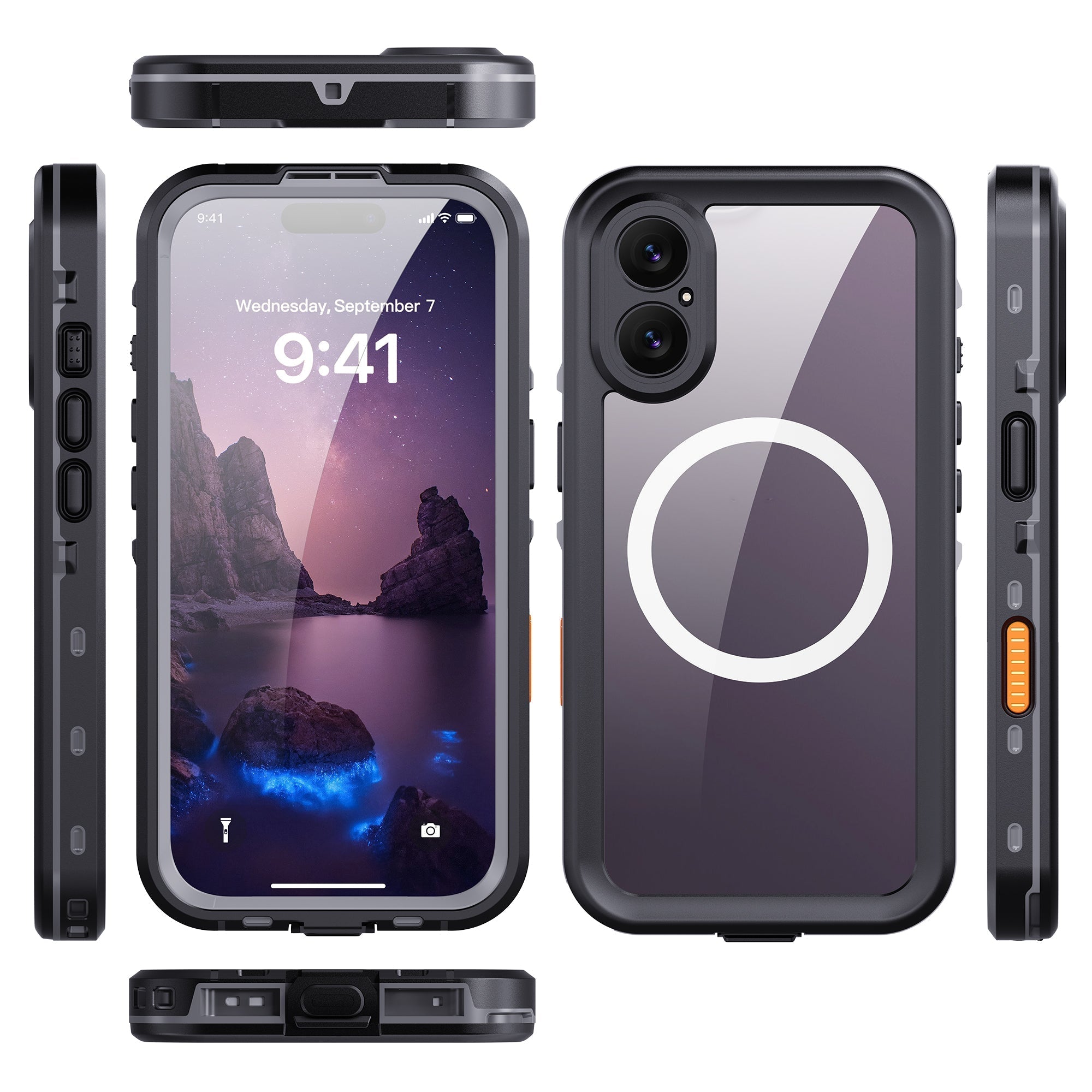 iPhone 17 Waterproof Case Shockproof Heavy Duty Case V957-SDIPMORE3683S