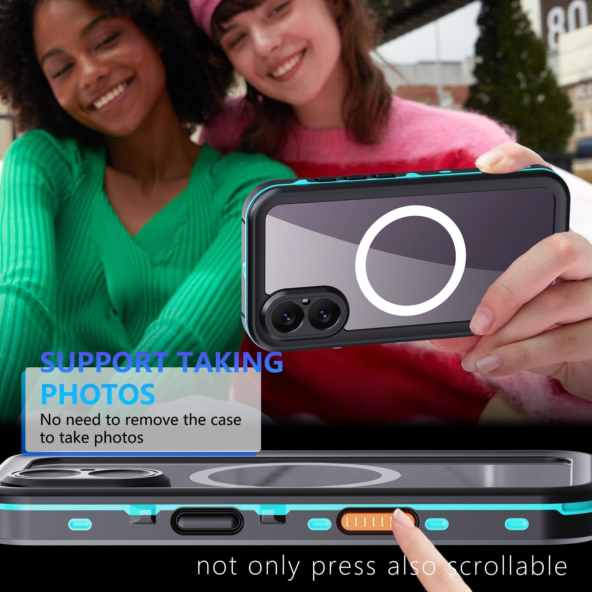 iPhone 17 Waterproof Case Shockproof Heavy Duty Case V957-SDIPMORE3683S