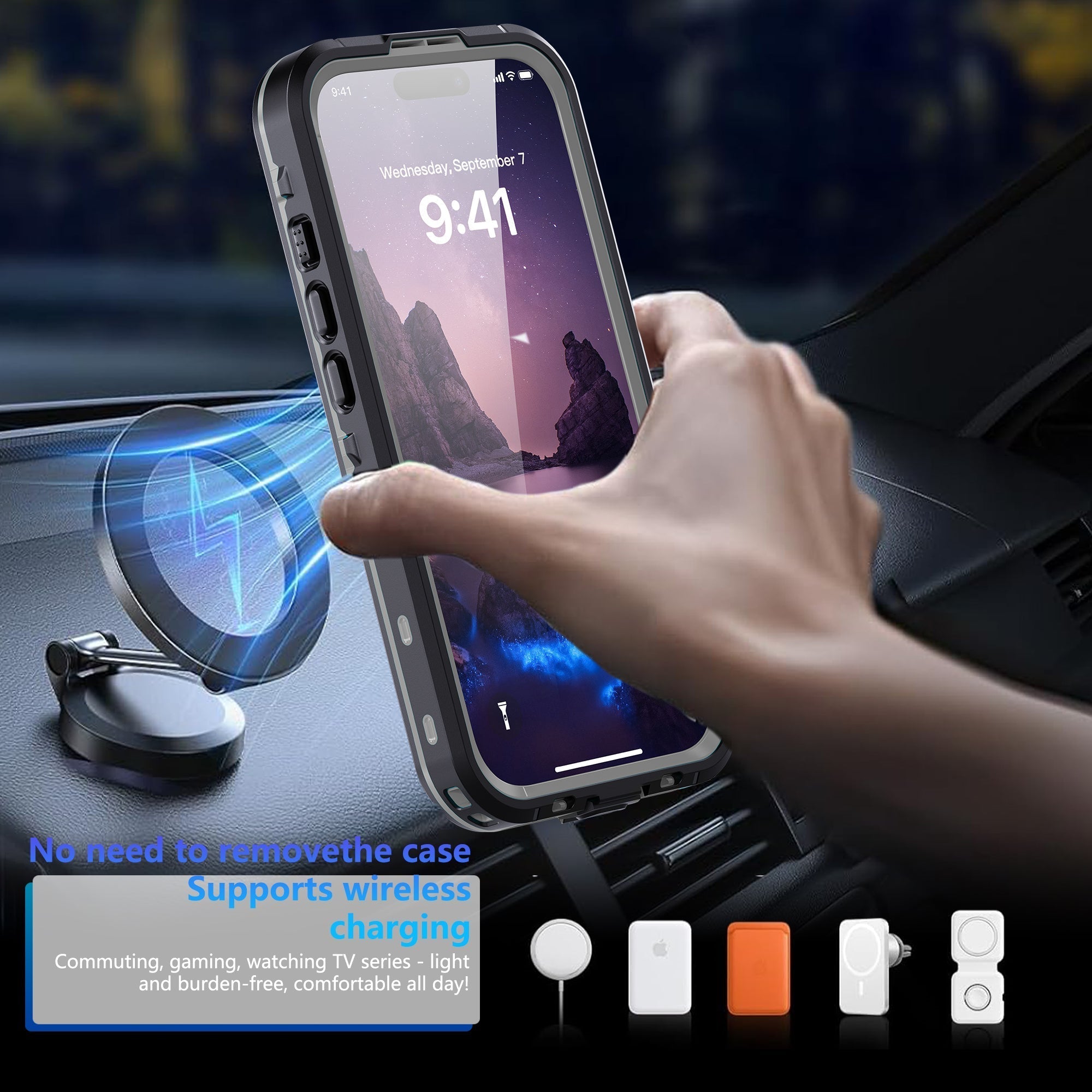iPhone 17 Waterproof Case Shockproof Heavy Duty Case V957-SDIPMORE3683S