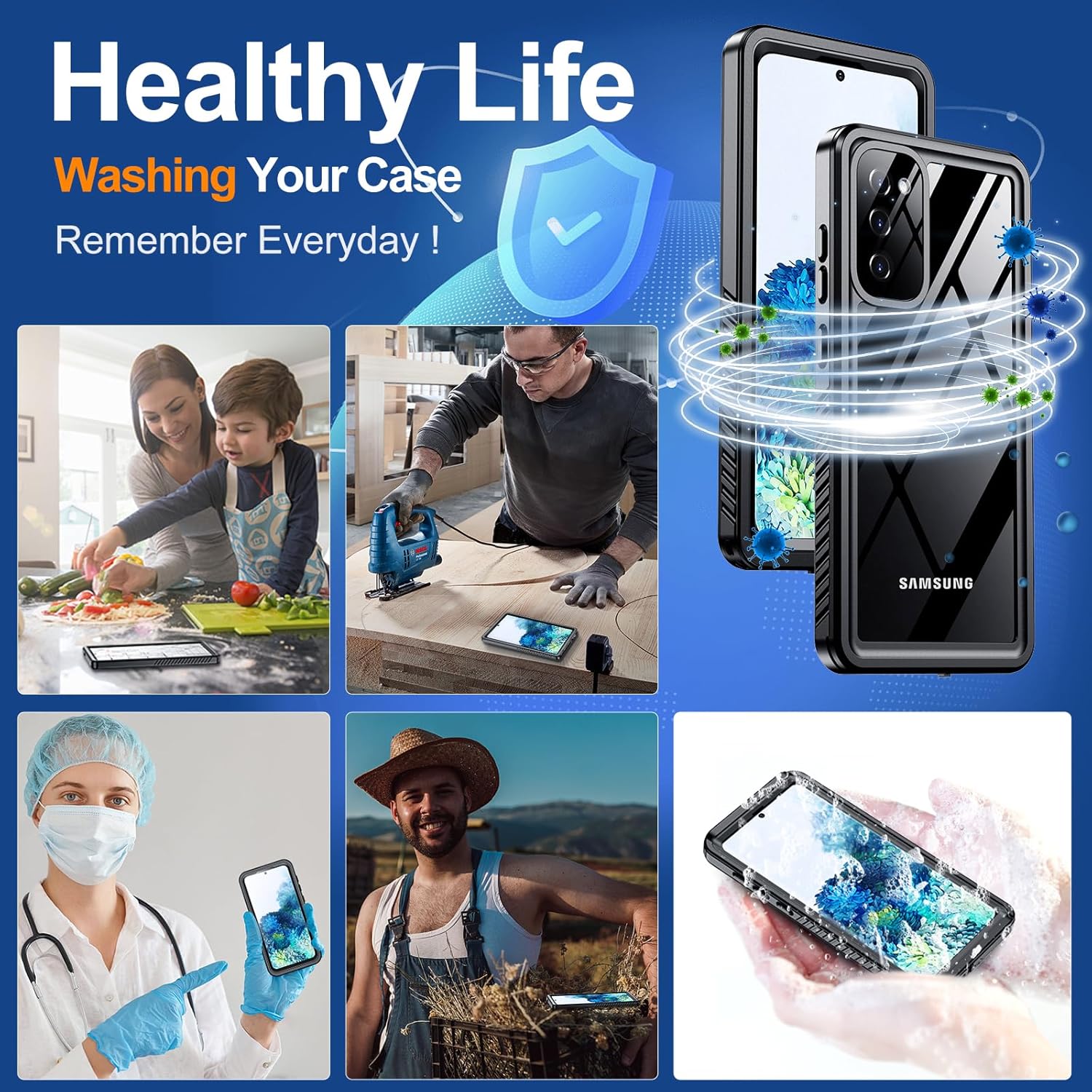 Samsung Galaxy S20 Waterproof Shockproof Case V957-SDSAMOSN0669S
