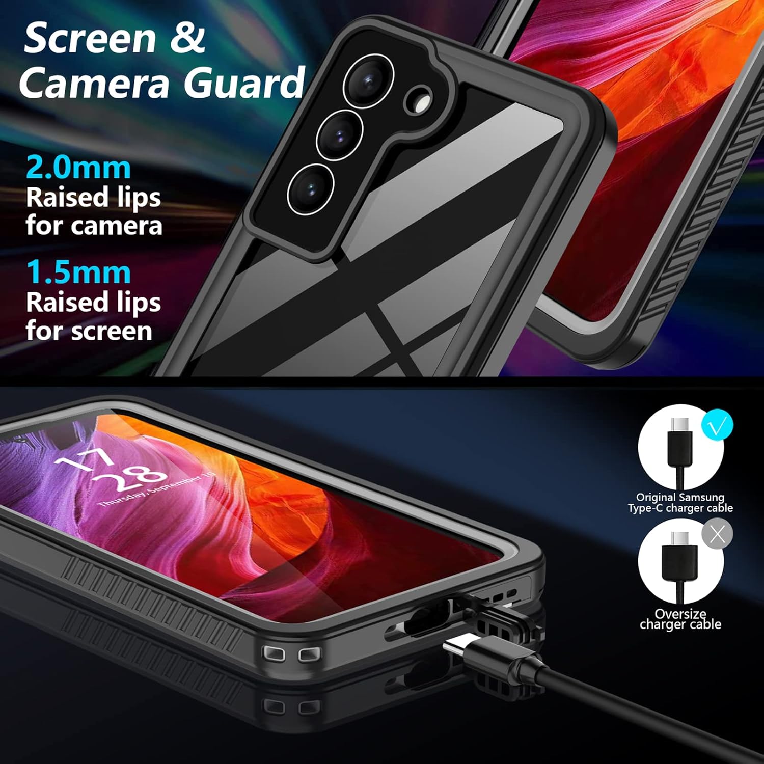 Samsung Galaxy S22 Plus Waterproof Case V957-SDSAMOSN2798S