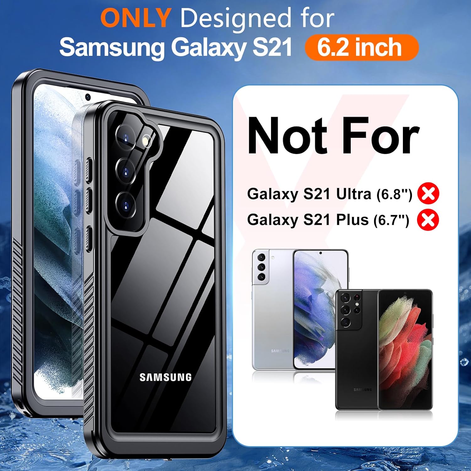 Samsung Galaxy S21 Waterproof Case V957-SDSASN2277S
