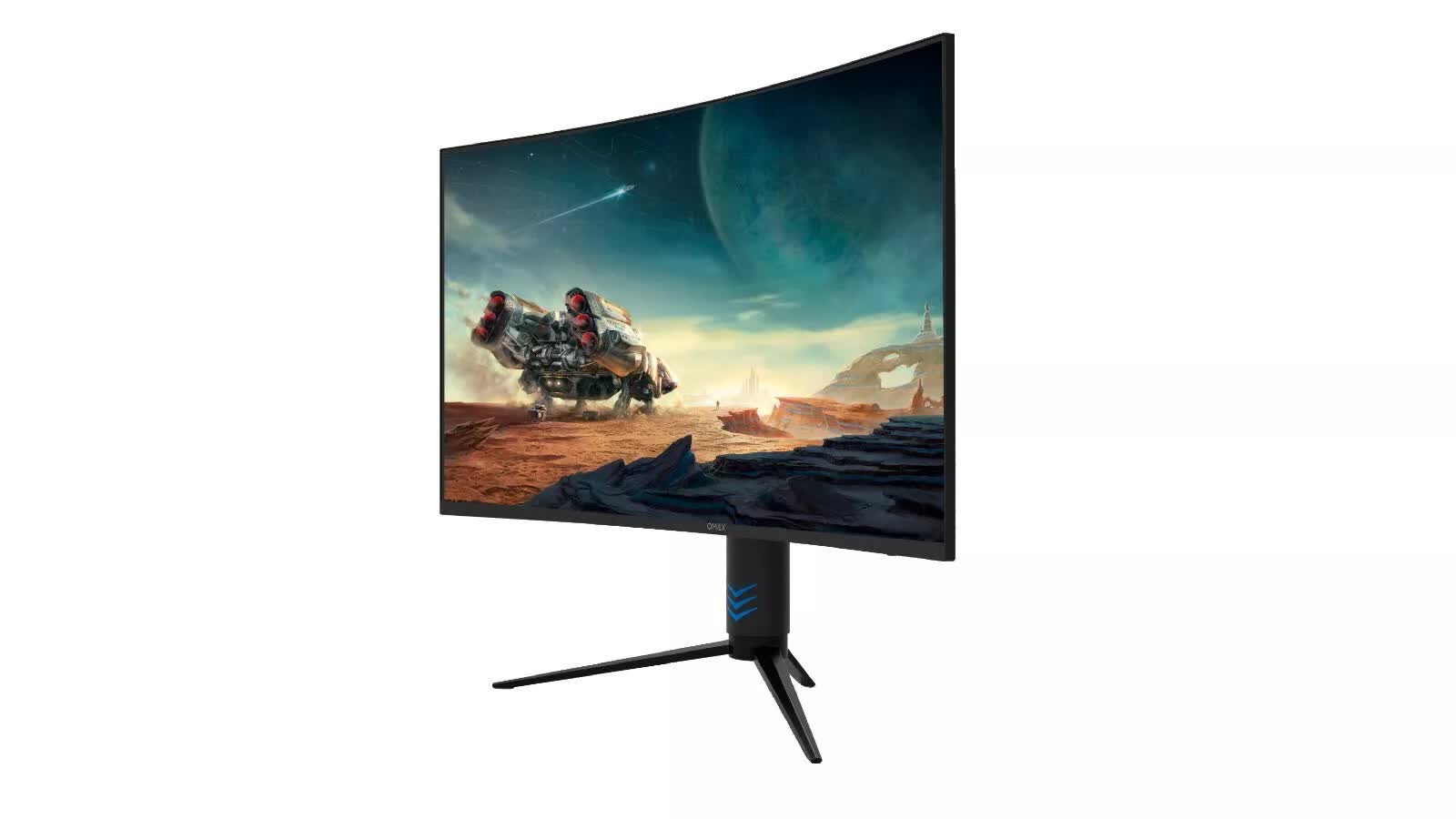 QMAX 31.5" Gaming Monitor Curved QHD 165Hz 2560*1440p 1ms with Build in Speakers Height Adjustable V958-32LK900HDM