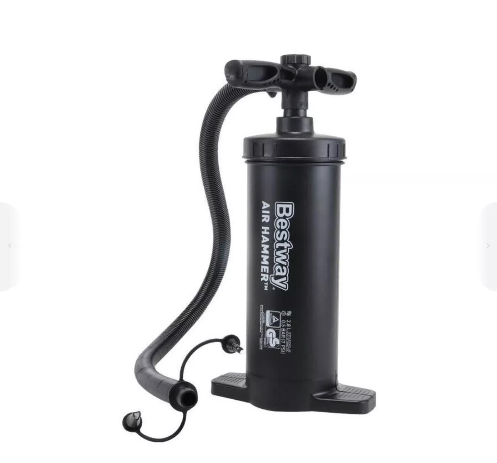Bestway Air Hammer 2800 Manual Air Pump for Airbed, Swimming Pool, Toys, Kayaks V958-62086