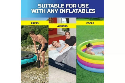 Bestway Air Hammer 2800 Manual Air Pump for Airbed, Swimming Pool, Toys, Kayaks V958-62086