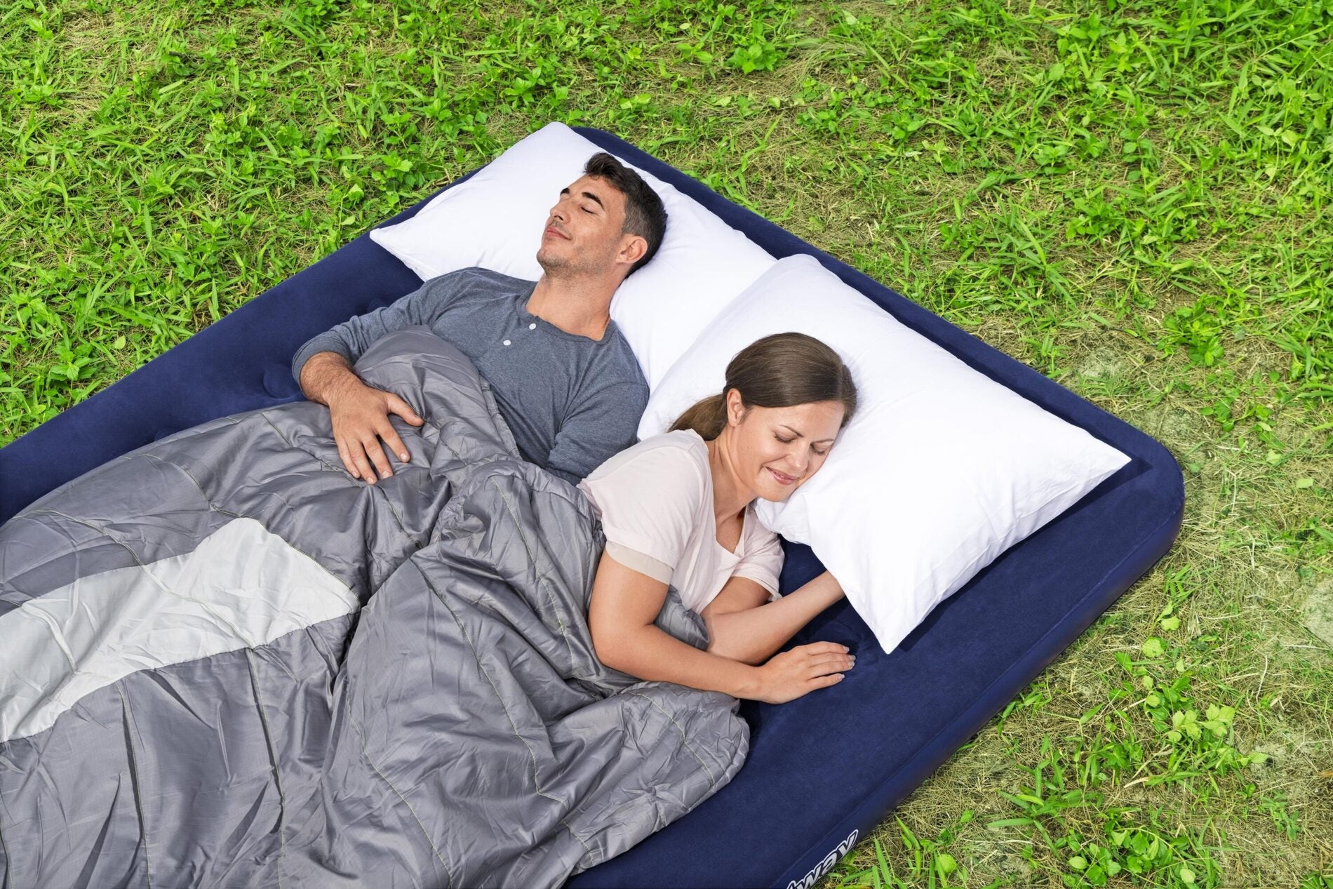 Bestway 2.03m x 1.52m x 22cm Air Mattress Queen Inflatable Air Bed Indoor/Outdoor Heavy Duty Durable Camping V958-67003