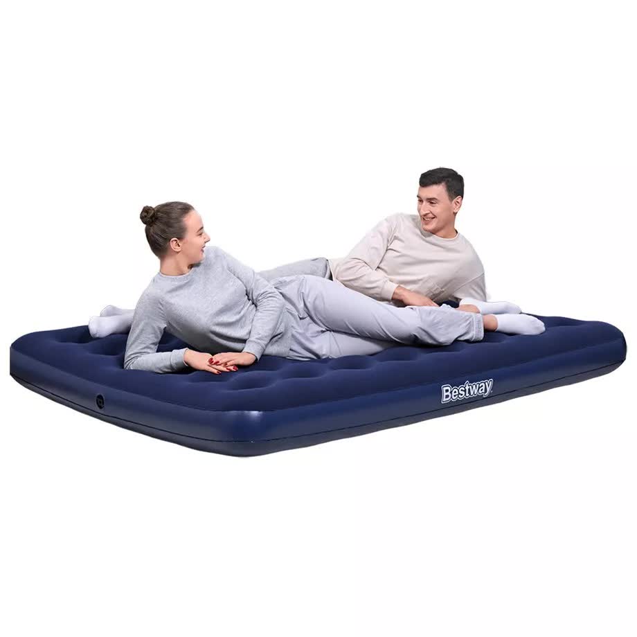 Bestway 2.03m x 1.52m x 22cm Air Mattress Queen Inflatable Air Bed Indoor/Outdoor Heavy Duty Durable Camping V958-67003