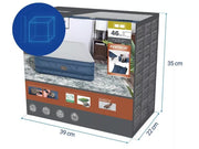 Bestway 2.03m x 1.52m x 46cm Fortech Snugable Top Air Inflatable Mattress Queen Built-in AC Pump V958-69075