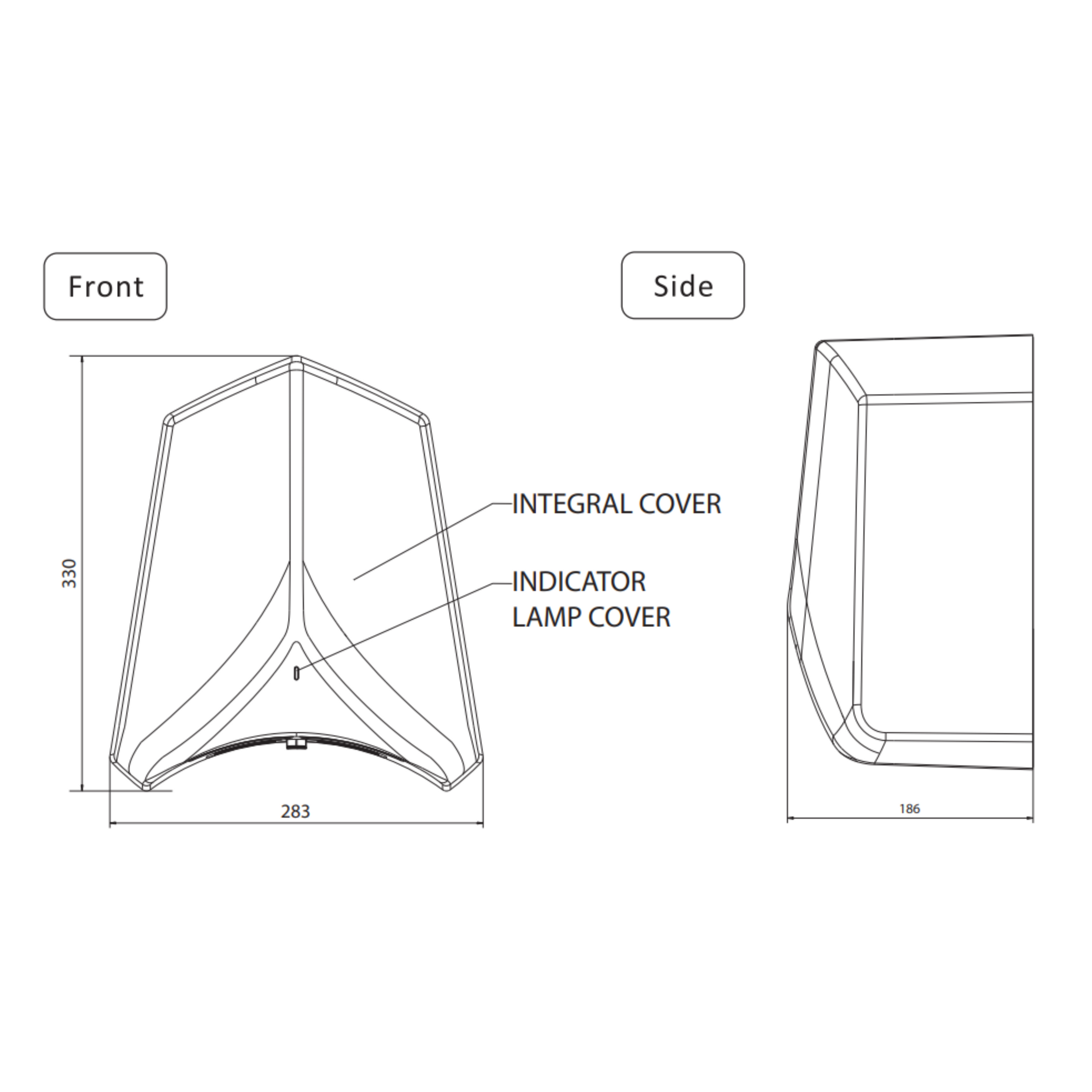 ADGE Hand Dryer 550W & 1100W- Silver V959-DAHD0065