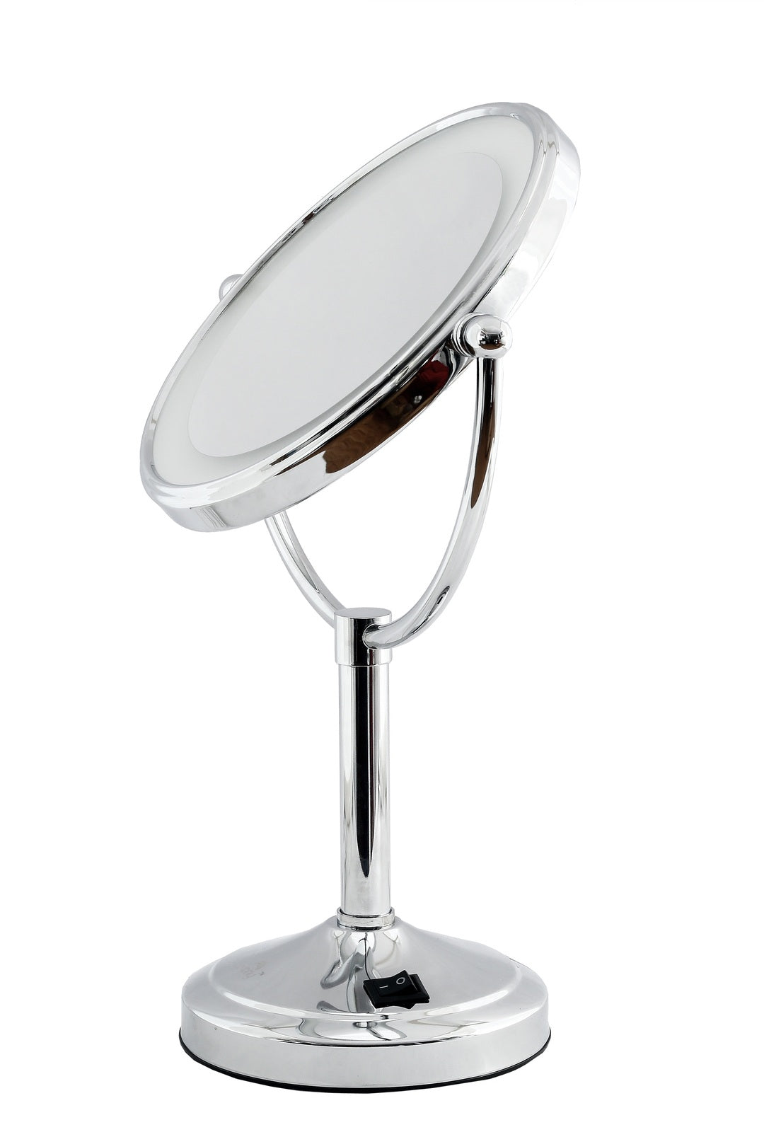 5X & 1X LED Tabletop Magnifying Mirror - Chrome V959-DMMR0024