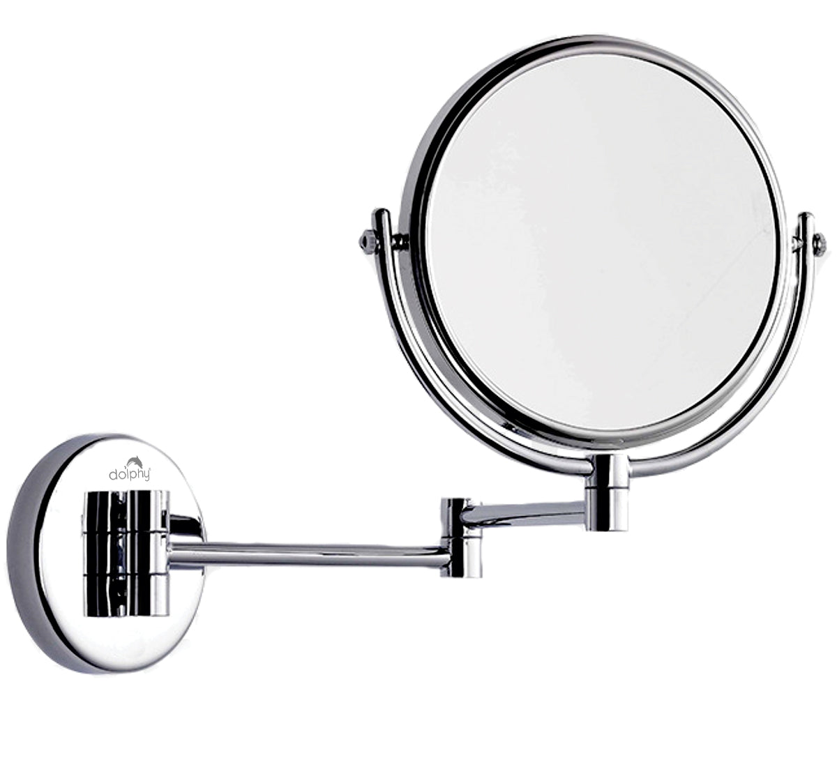 3X & 1X Wall Mount Magnifying Mirror (Solid Brass) V959-DMMR0037