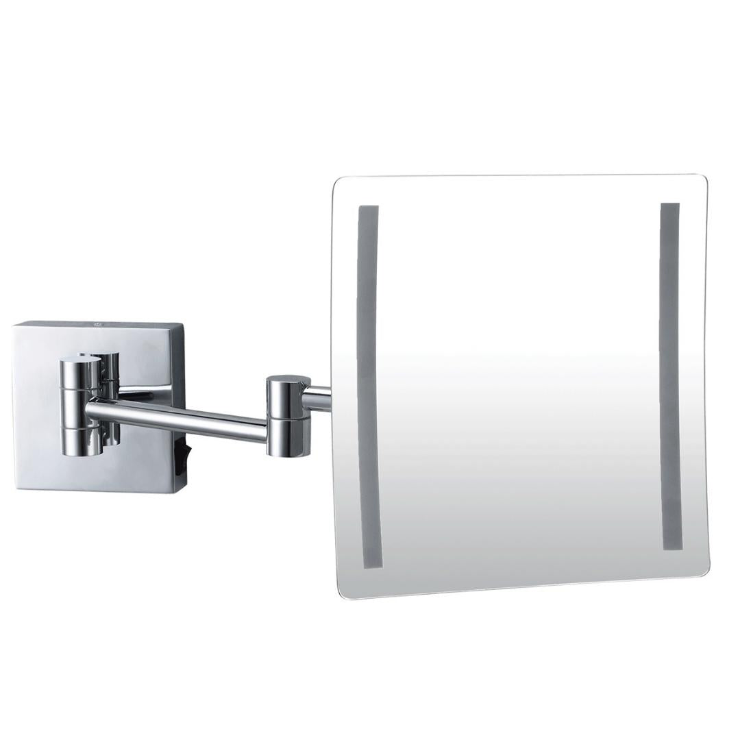 3X LED Magnifying Mirror Wall Mount - Silver V959-DMMR0042