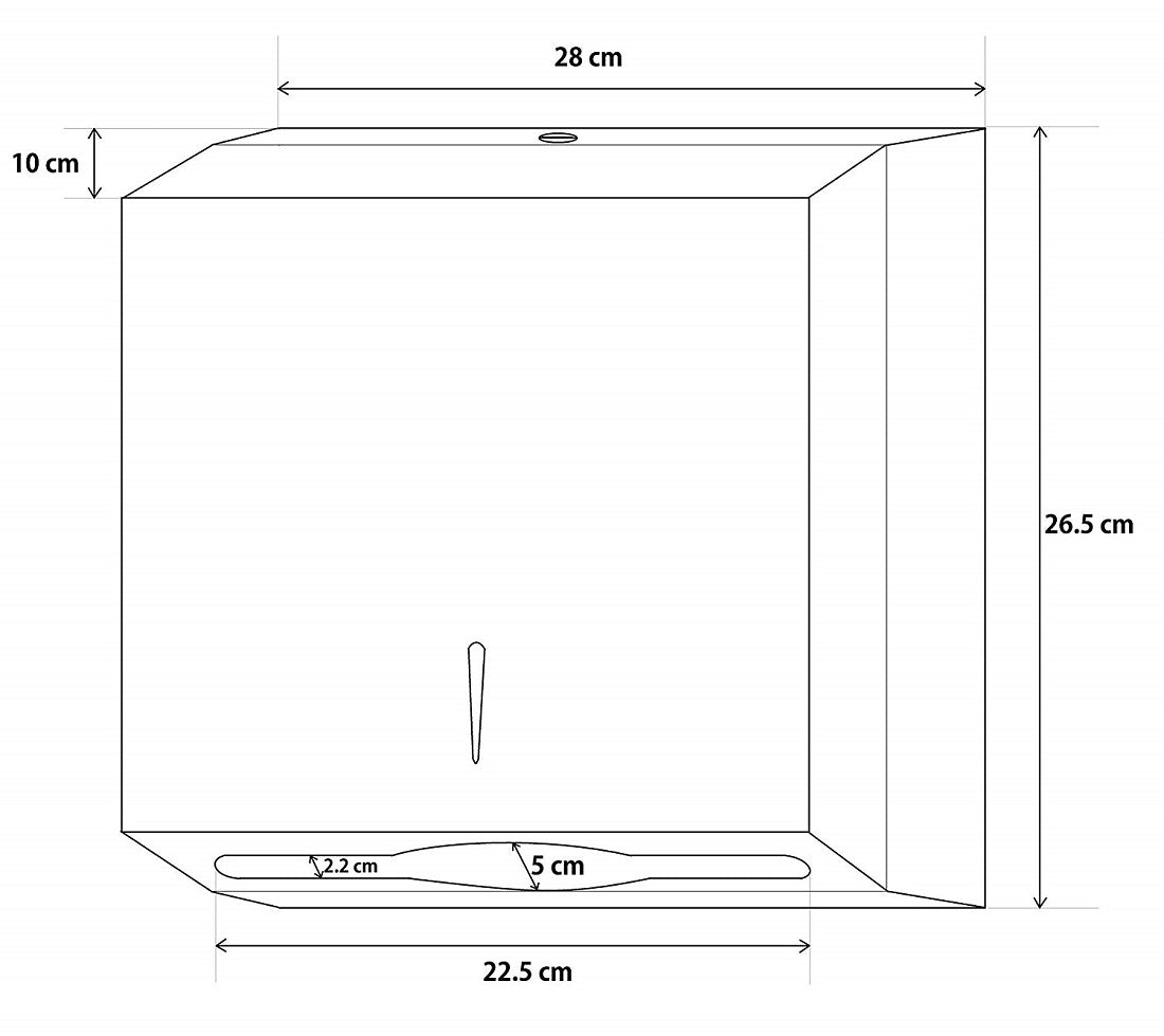SS Slimline Paper Towel Dispenser V959-DPDR0027