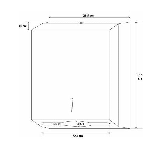 Stainless Steel Slimline Paper Towel Dispenser V959-DPDR0028