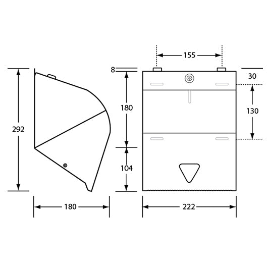 Stainless Steel Roll Towel Dispenser V959-DPDR0062