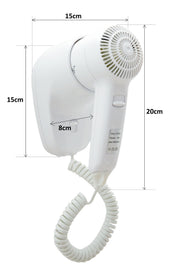 Wall Mount Hair Dryer 1200W - White V959-DPHD0002